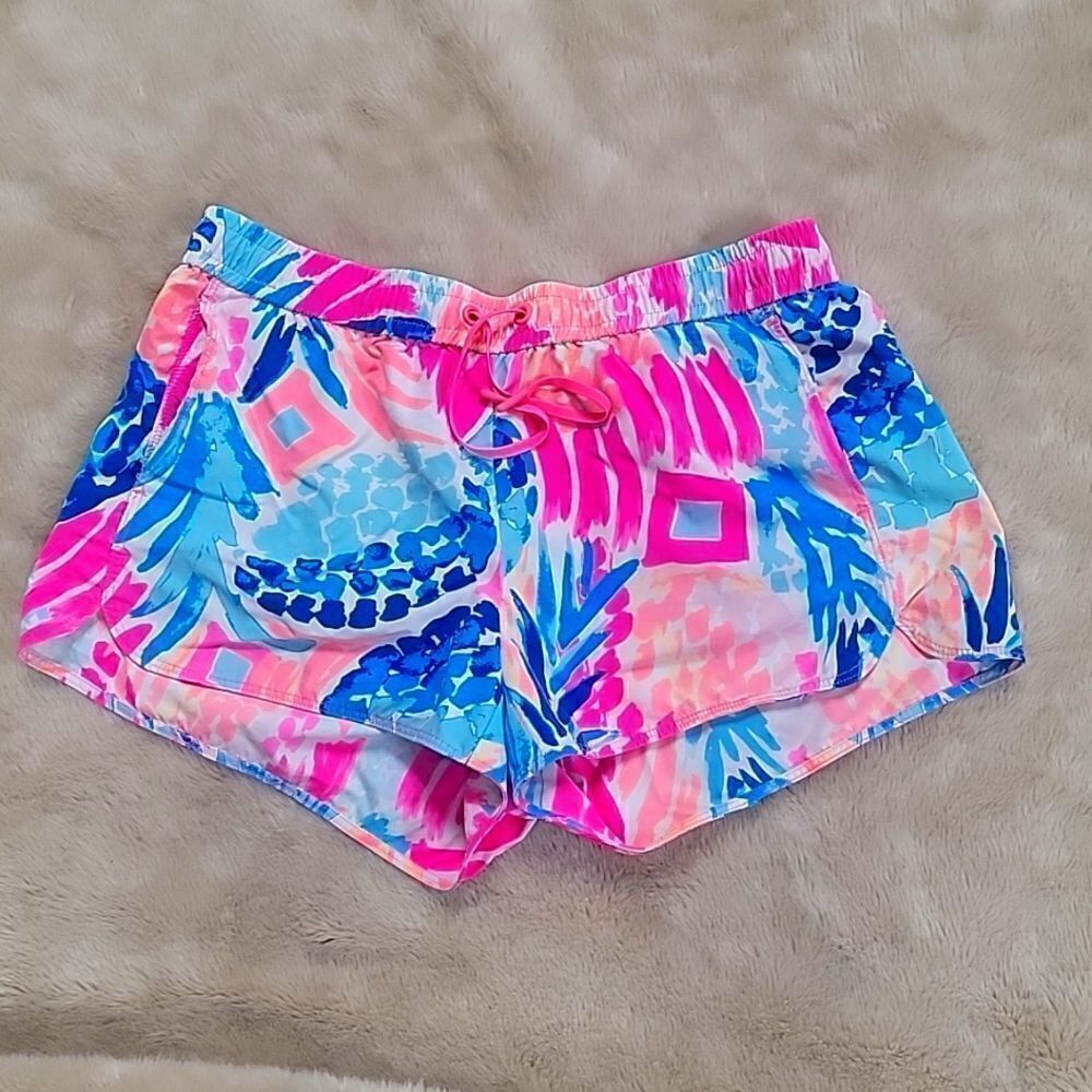 LILLY PULITZER GOOMBAY SMASH RUN AROUND SHORTS, SIZE SMALL